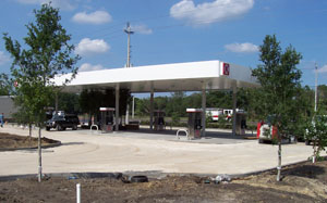 Circle K Gas Station - entire parking lot and access drives to the property